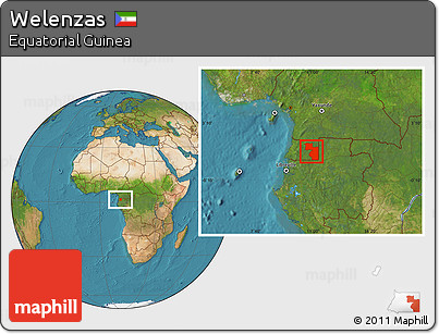 Satellite Location Map of Welenzas