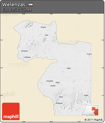 Classic Style Map of Welenzas, single color outside
