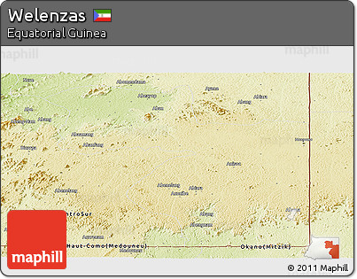 Physical Panoramic Map of Welenzas