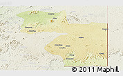 Physical Panoramic Map of Welenzas, lighten