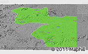 Political Panoramic Map of Welenzas, desaturated