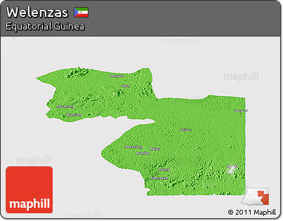 Political Panoramic Map of Welenzas, single color outside