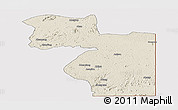 Shaded Relief Panoramic Map of Welenzas, cropped outside
