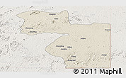 Shaded Relief Panoramic Map of Welenzas, lighten