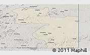 Shaded Relief Panoramic Map of Welenzas, semi-desaturated
