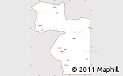 Classic Style Simple Map of Welenzas, cropped outside
