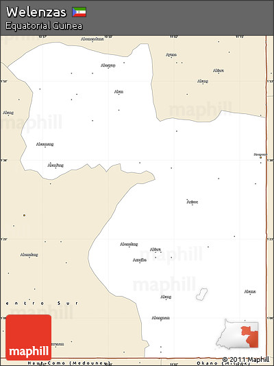 Classic Style Simple Map of Welenzas