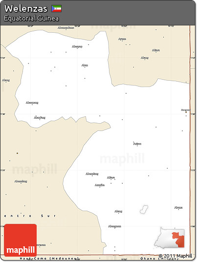 Classic Style Simple Map of Welenzas