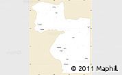 Classic Style Simple Map of Welenzas, single color outside