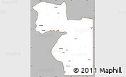 Gray Simple Map of Welenzas, cropped outside