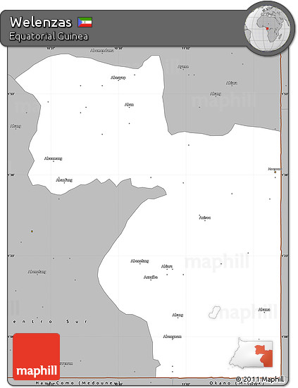 Gray Simple Map of Welenzas