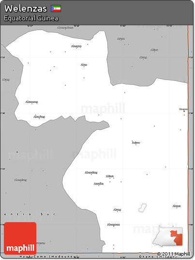Gray Simple Map of Welenzas