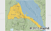 Savanna Style 3D Map of Eritrea