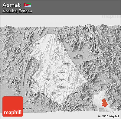 Gray 3D Map of Asmat