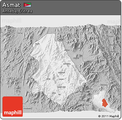 Gray 3D Map of Asmat