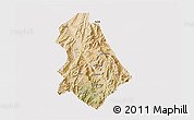 Satellite 3D Map of Asmat, cropped outside