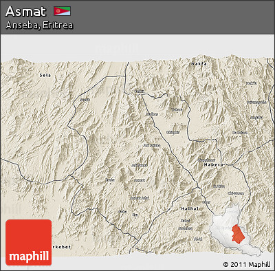 Shaded Relief 3D Map of Asmat