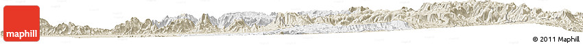 Classic Style Horizon Map of Asmat