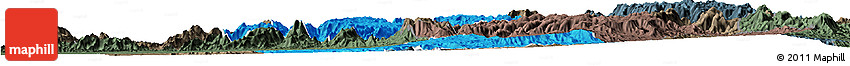 Political Horizon Map of Asmat, darken, semi-desaturated