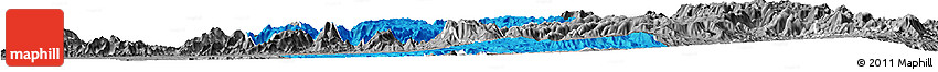 Political Horizon Map of Asmat, desaturated