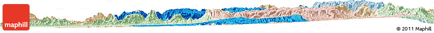 Political Horizon Map of Asmat, lighten