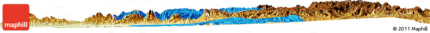 Political Horizon Map of Asmat, physical outside