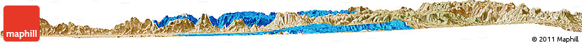 Political Horizon Map of Asmat, satellite outside
