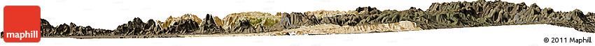 Satellite Horizon Map of Asmat, darken