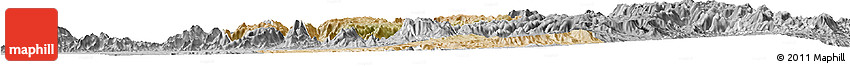 Satellite Horizon Map of Asmat, desaturated