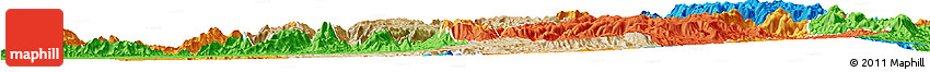 Satellite Horizon Map of Asmat, political outside
