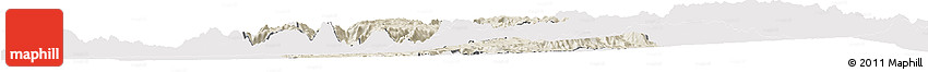 Shaded Relief Horizon Map of Asmat, single color outside