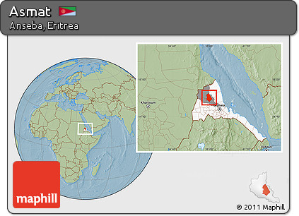 Savanna Style Location Map of Asmat, highlighted country, highlighted parent region, hill shading