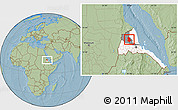Savanna Style Location Map of Asmat, highlighted country, highlighted parent region, hill shading
