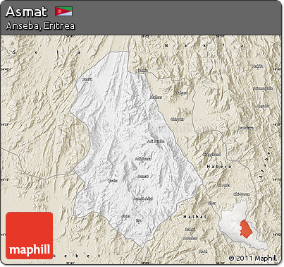 Classic Style Map of Asmat