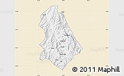 Classic Style Map of Asmat, single color outside