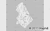 Gray Map of Asmat, single color outside