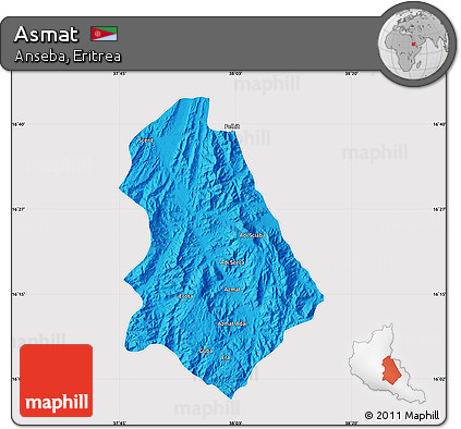 Political Map of Asmat, cropped outside