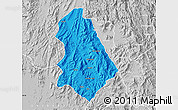 Political Map of Asmat, lighten, desaturated