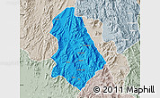 Political Map of Asmat, lighten, semi-desaturated