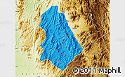 Political Map of Asmat, physical outside