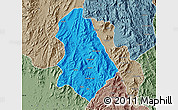 Political Map of Asmat, semi-desaturated