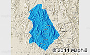 Political Map of Asmat, shaded relief outside