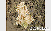 Satellite Map of Asmat, darken