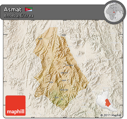 Satellite Map of Asmat, lighten