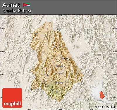 Satellite Map of Asmat, lighten