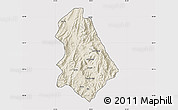 Shaded Relief Map of Asmat, cropped outside