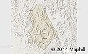 Shaded Relief Map of Asmat, lighten