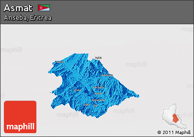 Political Panoramic Map of Asmat, cropped outside
