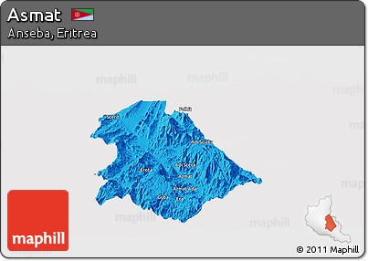 Political Panoramic Map of Asmat, cropped outside