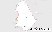 Classic Style Simple Map of Asmat, cropped outside